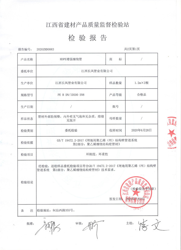 檢驗(yàn)報告